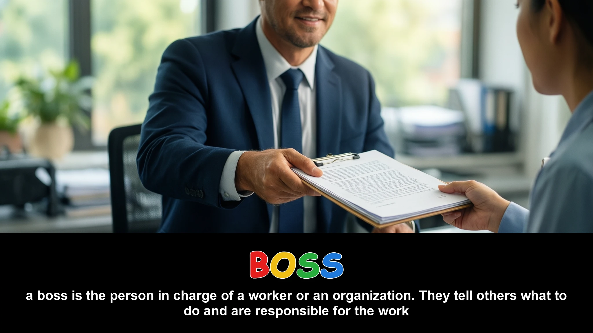 English Illustration for boss